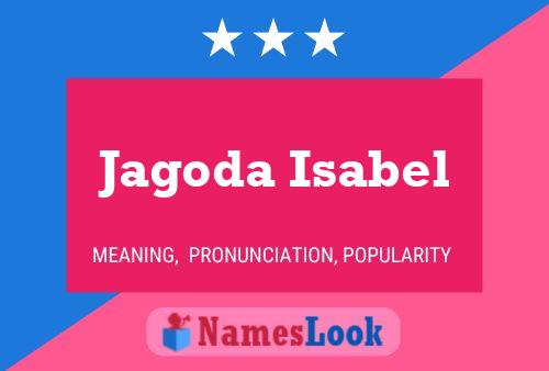 Постер имени Jagoda Isabel