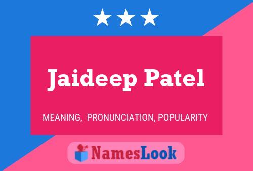 Постер имени Jaideep Patel