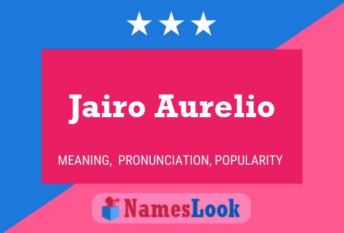 Постер имени Jairo Aurelio