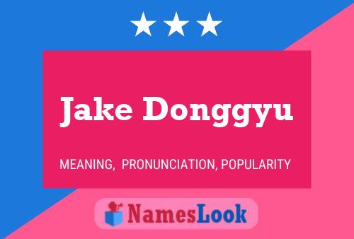 Постер имени Jake Donggyu