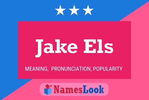 Постер имени Jake Els