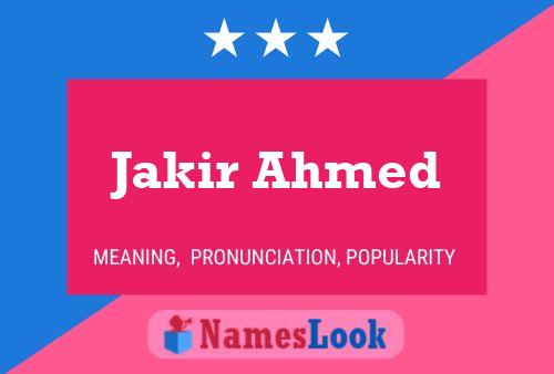 Постер имени Jakir Ahmed