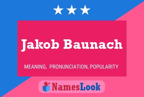 Постер имени Jakob Baunach