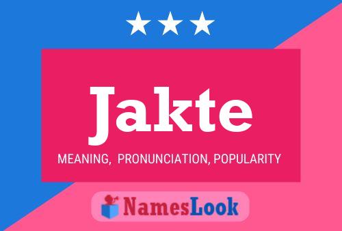 Постер имени Jakte