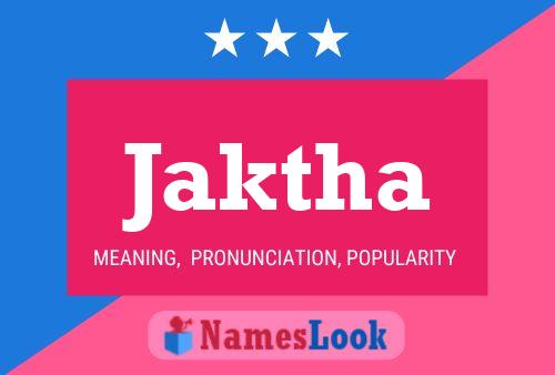 Постер имени Jaktha