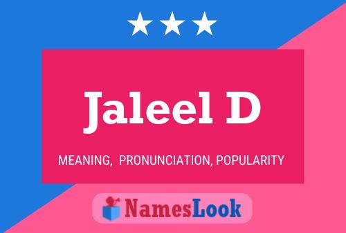 Постер имени Jaleel D