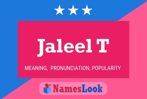 Постер имени Jaleel T