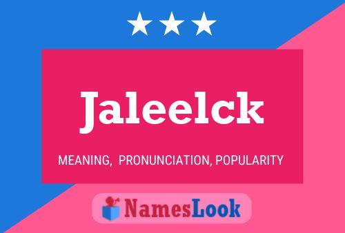 Постер имени Jaleelck