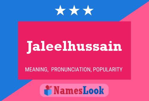 Постер имени Jaleelhussain