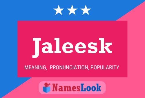 Постер имени Jaleesk