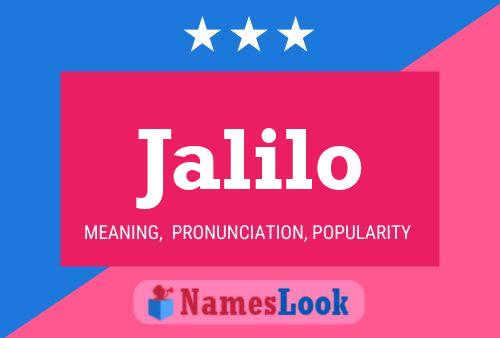 Постер имени Jalilo