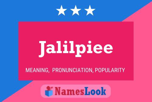 Постер имени Jalilpiee