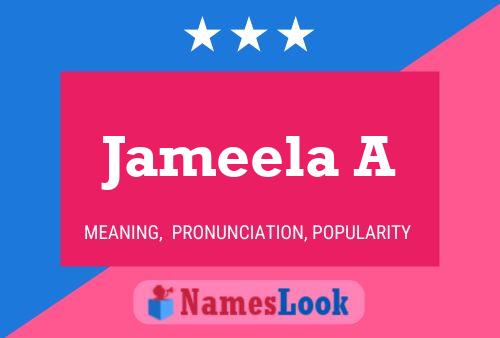 Постер имени Jameela A