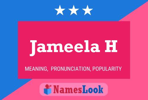 Постер имени Jameela H