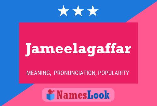 Постер имени Jameelagaffar