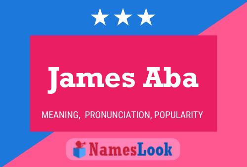 Постер имени James Aba