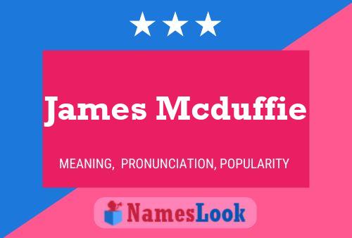 Постер имени James Mcduffie