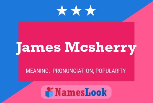 Постер имени James Mcsherry