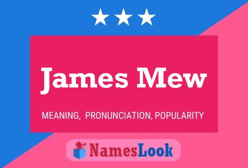 Постер имени James Mew