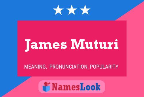 Постер имени James Muturi