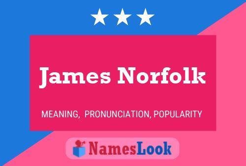 Постер имени James Norfolk