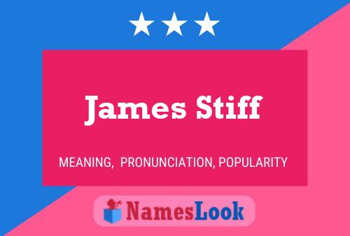 Постер имени James Stiff