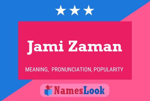 Постер имени Jami Zaman