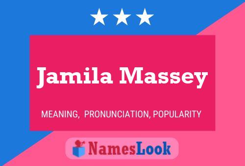 Постер имени Jamila Massey