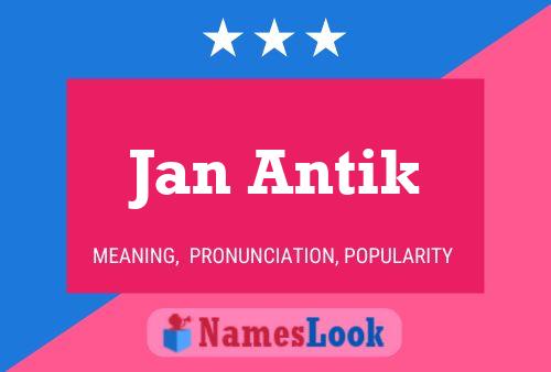 Постер имени Jan Antik