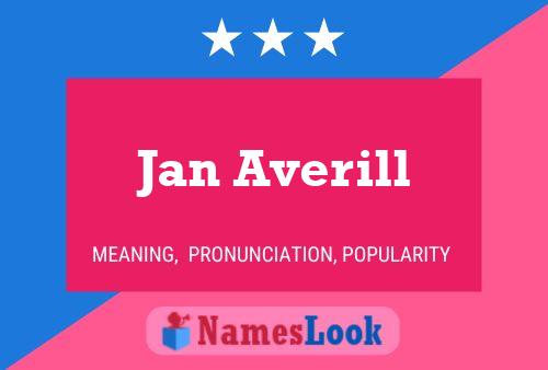 Постер имени Jan Averill