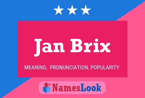 Постер имени Jan Brix