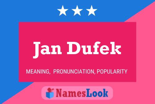 Постер имени Jan Dufek