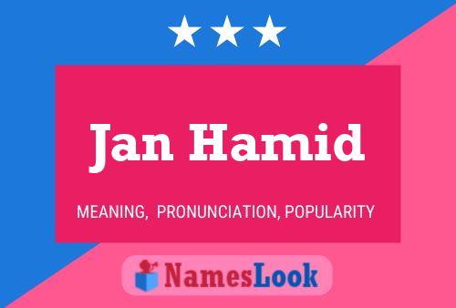 Постер имени Jan Hamid