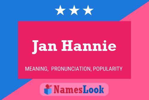 Постер имени Jan Hannie