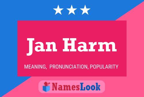 Постер имени Jan Harm