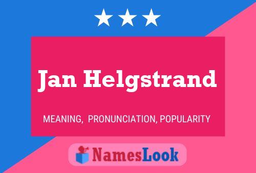 Постер имени Jan Helgstrand