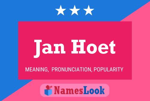 Постер имени Jan Hoet