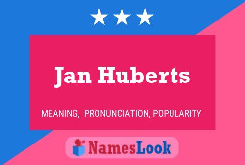 Постер имени Jan Huberts