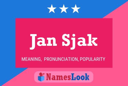 Постер имени Jan Sjak