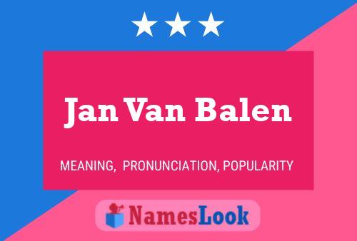 Постер имени Jan Van Balen