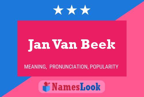 Постер имени Jan Van Beek