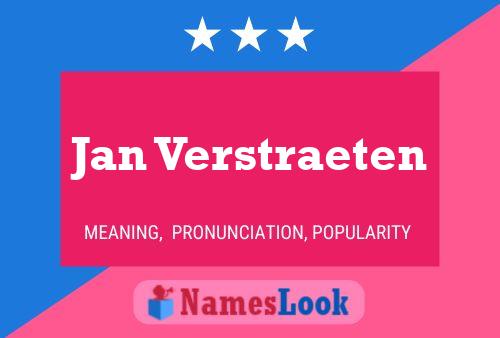 Постер имени Jan Verstraeten