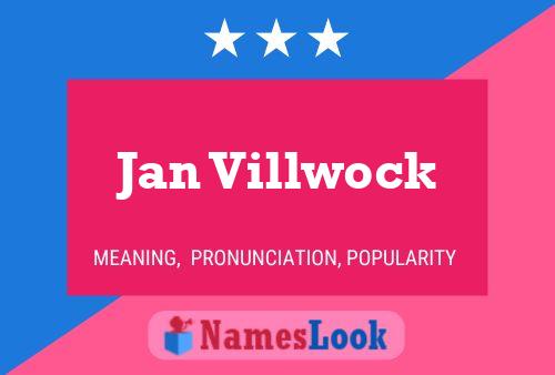 Постер имени Jan Villwock