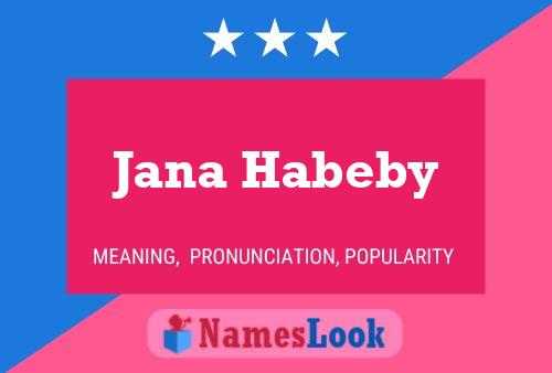 Постер имени Jana Habeby