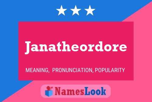 Постер имени Janatheordore