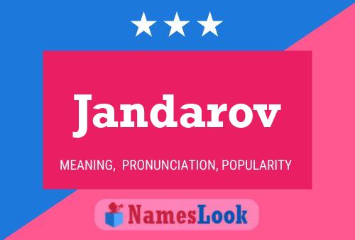 Постер имени Jandarov