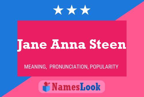 Постер имени Jane Anna Steen