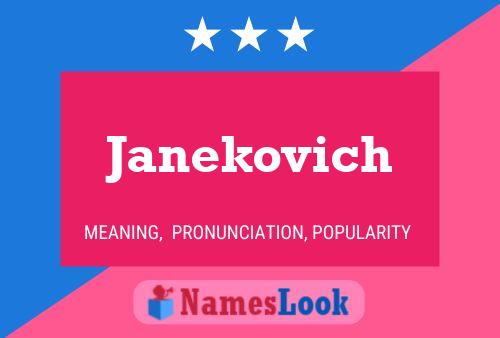 Постер имени Janekovich