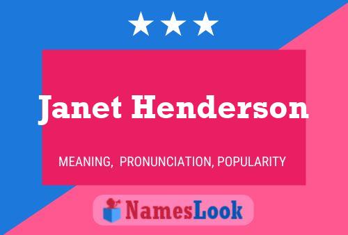 Постер имени Janet Henderson