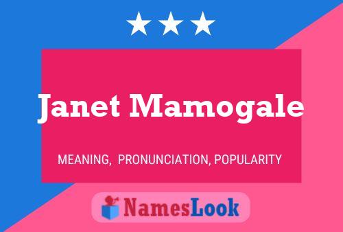 Постер имени Janet Mamogale